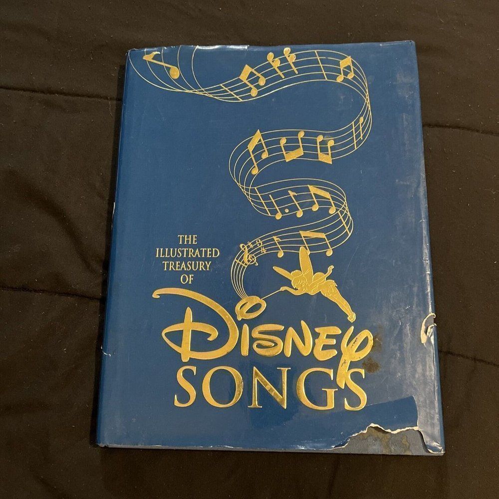 THE ILLUSTRATED TREASURY OF DISNEY SONGS 1993 1ST EDITION 1ST PRINTING PIANO